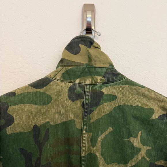 Free People Seize The Day Camo Jacket Womens Size M Military Utility Camouflage - Picture 7 of 11